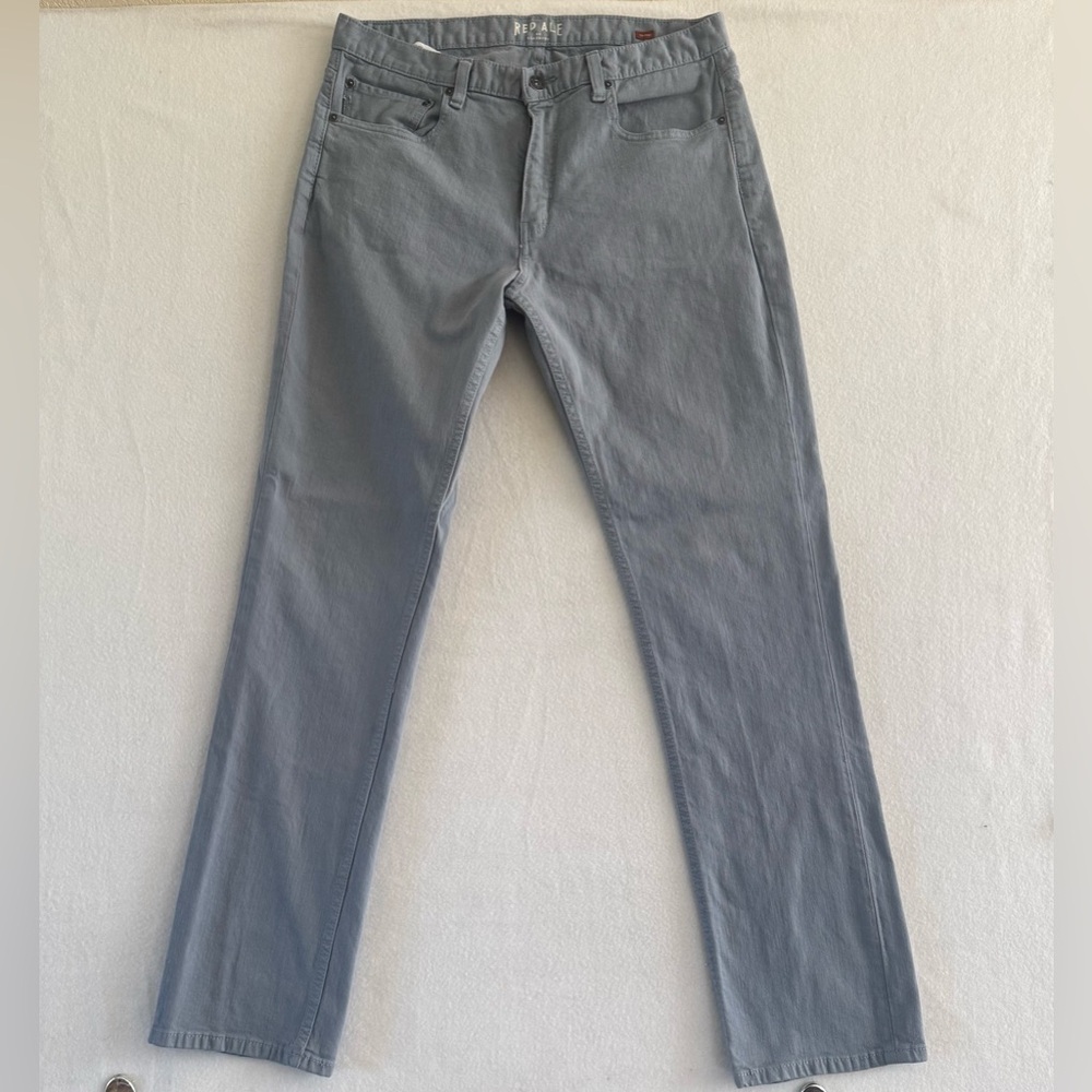 Red Ale by Alesbury Blue Gray Stretch Jeans Mens 34x30 Slim Straight
